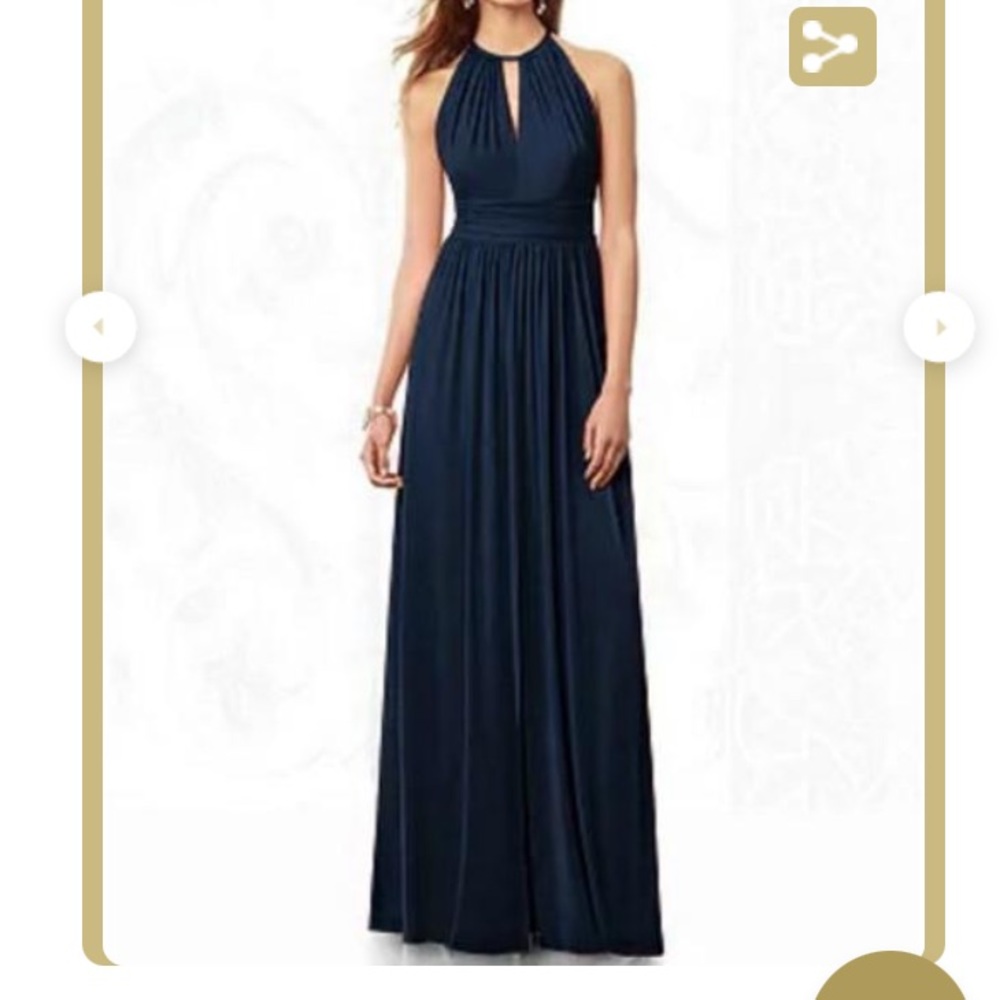 Womens Chiffon Halter Neck A-Line Dress Ladies Ruffled High Waist Party Dress 8